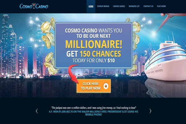 cosmo casino welcome bonus