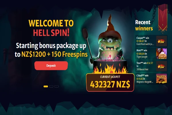 hellspin welcome bonus